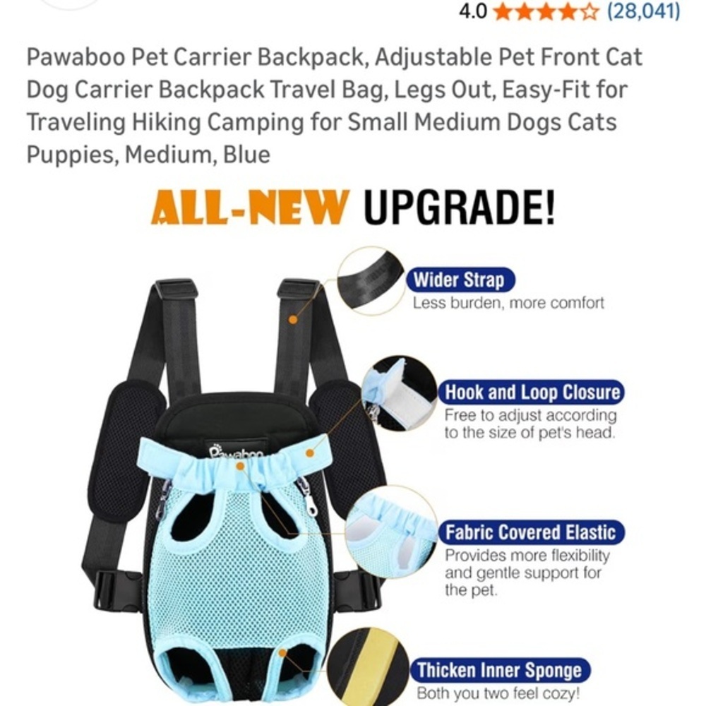 Pet Backpack Carrier - Picture 3 of 5
